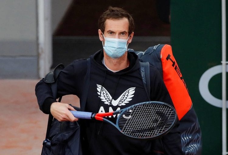 FILE PHOTO: Tennis - French Open - Roland Garros, Paris, France - September 27, 2020. Britain's Andy Murray walks out before his first round match against Switzerland's Stan Wawrinka REUTERS/Charles Platiau/File Photo