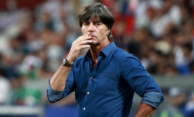 SOCHI, RUSSIA - JUNE 29, 2017: Germany's head coach Joachim Low reacts during the 2017 FIFA Confederations Cup semifinal football match against Mexico at Fisht Stadium. Sergei Fadeichev/TASS