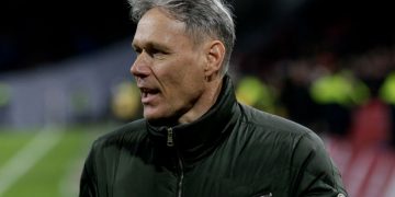 AMSTERDAM, NETHERLANDS - MARCH 1: Marco Van Basten during the Dutch Eredivisie  match between Ajax v AZ Alkmaar at the Johan Cruijff Arena on March 1, 2020 in Amsterdam Netherlands (Photo by Erwin Spek/Soccrates/Getty Images)