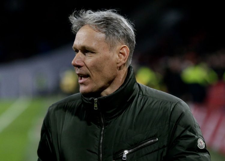 AMSTERDAM, NETHERLANDS - MARCH 1: Marco Van Basten during the Dutch Eredivisie  match between Ajax v AZ Alkmaar at the Johan Cruijff Arena on March 1, 2020 in Amsterdam Netherlands (Photo by Erwin Spek/Soccrates/Getty Images)