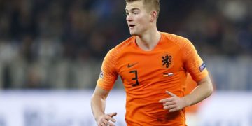 Matthijs de Ligt of Holland during the UEFA Nations League A group 1 qualifying match between Germany and The Netherlands at the Veltins Arena on November 19, 2018 in Gelsenkirchen, Germany(Photo by VI Images via Getty Images)