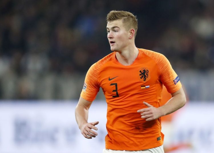 Matthijs de Ligt of Holland during the UEFA Nations League A group 1 qualifying match between Germany and The Netherlands at the Veltins Arena on November 19, 2018 in Gelsenkirchen, Germany(Photo by VI Images via Getty Images)