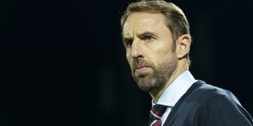 England manager Gareth Southgate
Kosovo v England Group A Qualifier football match, UEFA Euro 2020, Fadil Vokrri Stadium, Pristina, Kosovo - 17 Nov 2019
Photo: Eddie Keogh for The FA