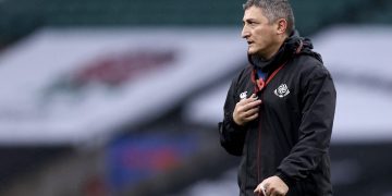 Autumn Nations Cup, Twickenham Stadium, Twickenham, London, England 14/11/2020
England vs Georgia
Georgia's Head coach Levan Maisashvili 
Mandatory Credit ©INPHO/Tommy Dickson